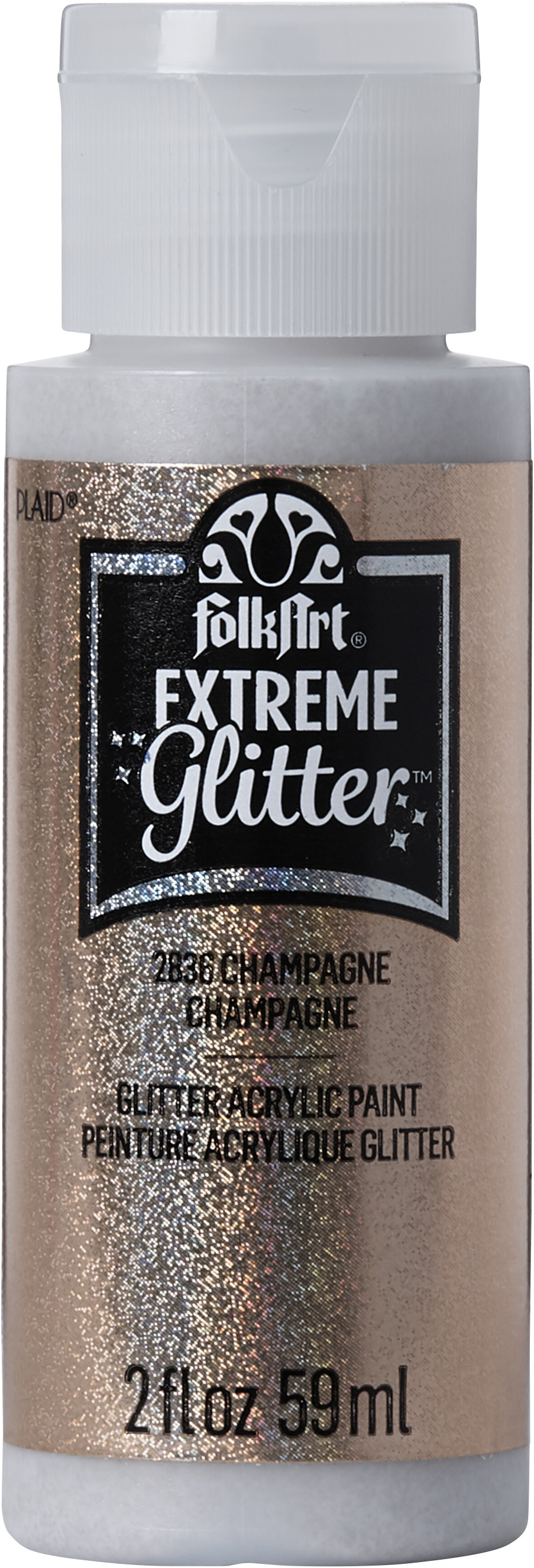 FolkArt Extreme Glitter Paint 2oz Champagne
